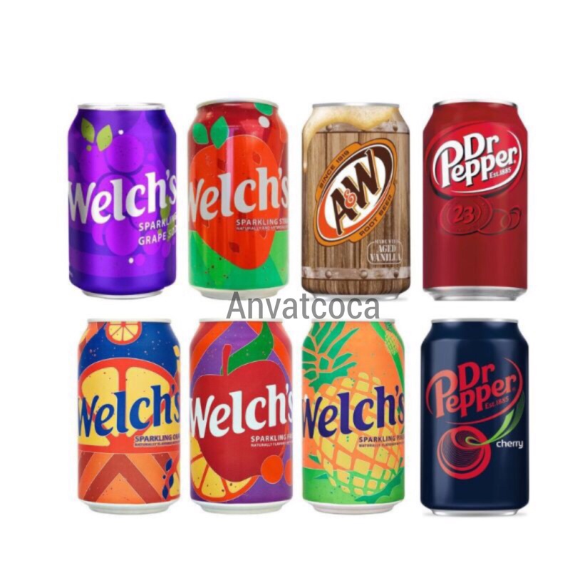 Nước ngọt mỹ nhiều vị 355ml