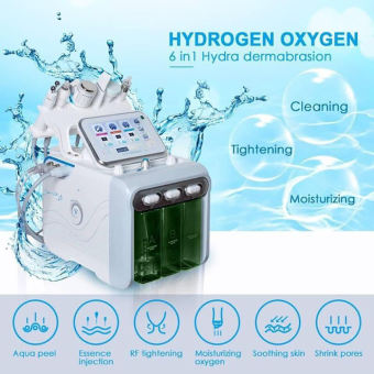 Máy chăm sóc da H2O2 6in1 cho spa | Máy Aqua 6in1