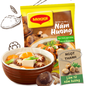Hạt nêm nấm hương chay Maggi gói 55g