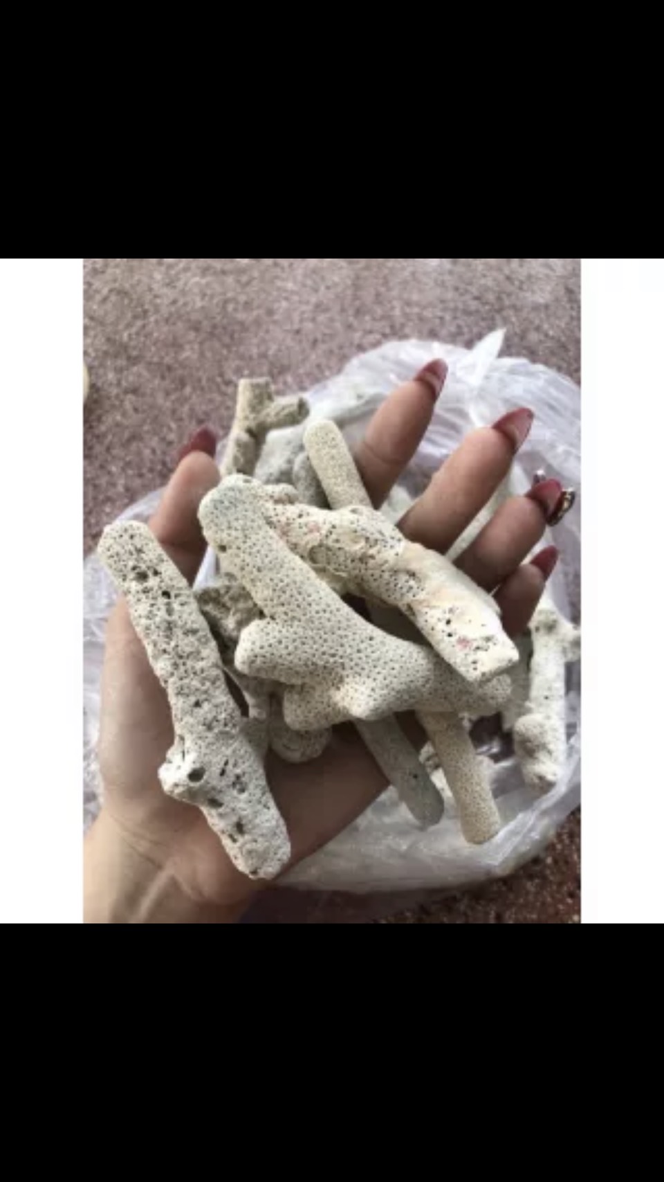 1 kg san hô vụn lọc cho hồ cá cảnh giúp tăng ph cho nước