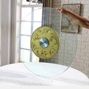 Kính cường lực bàn ăn tại nhà bàn xoay tròn mâm xoay kính xoay bàn xoay đế bàn xoay khách sạn tròn bàn xoay lớn chống cháy nổ tặng quà trị giá 195-300k