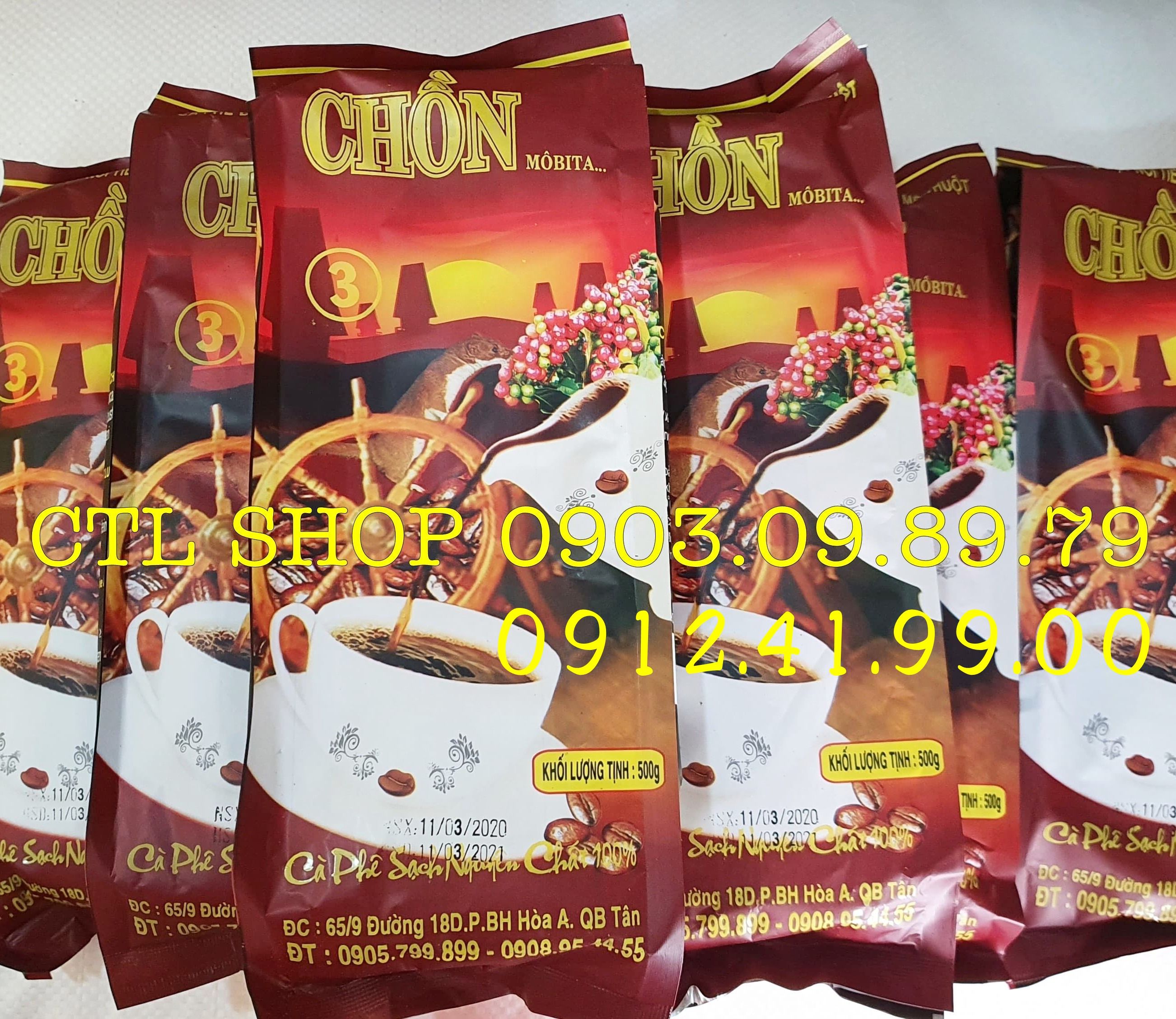 Cà phê chồn môbita số 3 gói 500gr