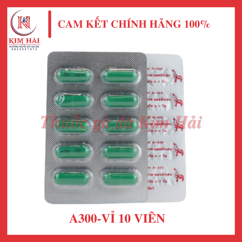 A300-vỉ 10 viên--tiêu gom kén hiệu quả cho gà đá.