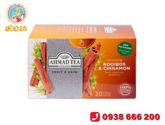 TRÀ AHMAD ROOIBOS & QUẾ 30G (20 túi lọc x 1,5g) - AHMAD Rooibos & Cinnamon Infusion