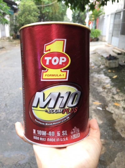 Nhớt top 1 m10 plus 10w-40 1lít xe số