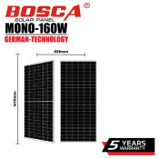 KENLEI BOSCA 160W Solar Panel - 5 Year Warranty