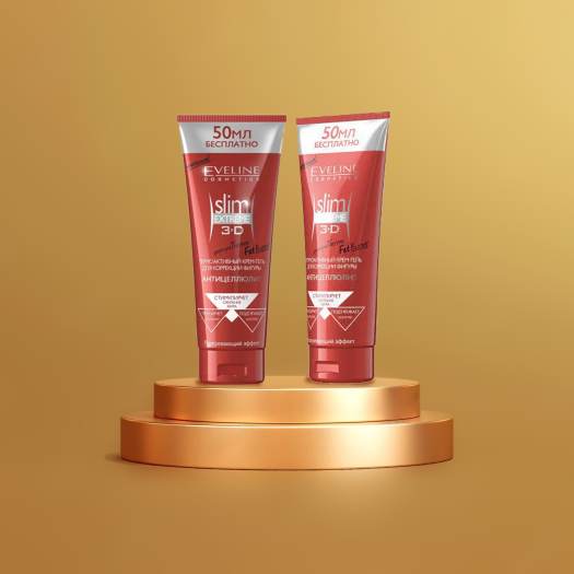 Kem Tan Mỡ Eveline Slim Extreme 3D, 4D (250ml) Loại Bỏ 90% Các Tích Tụ Mỡ Cứng Đầu, Dáng Đẹp, Eo Thon