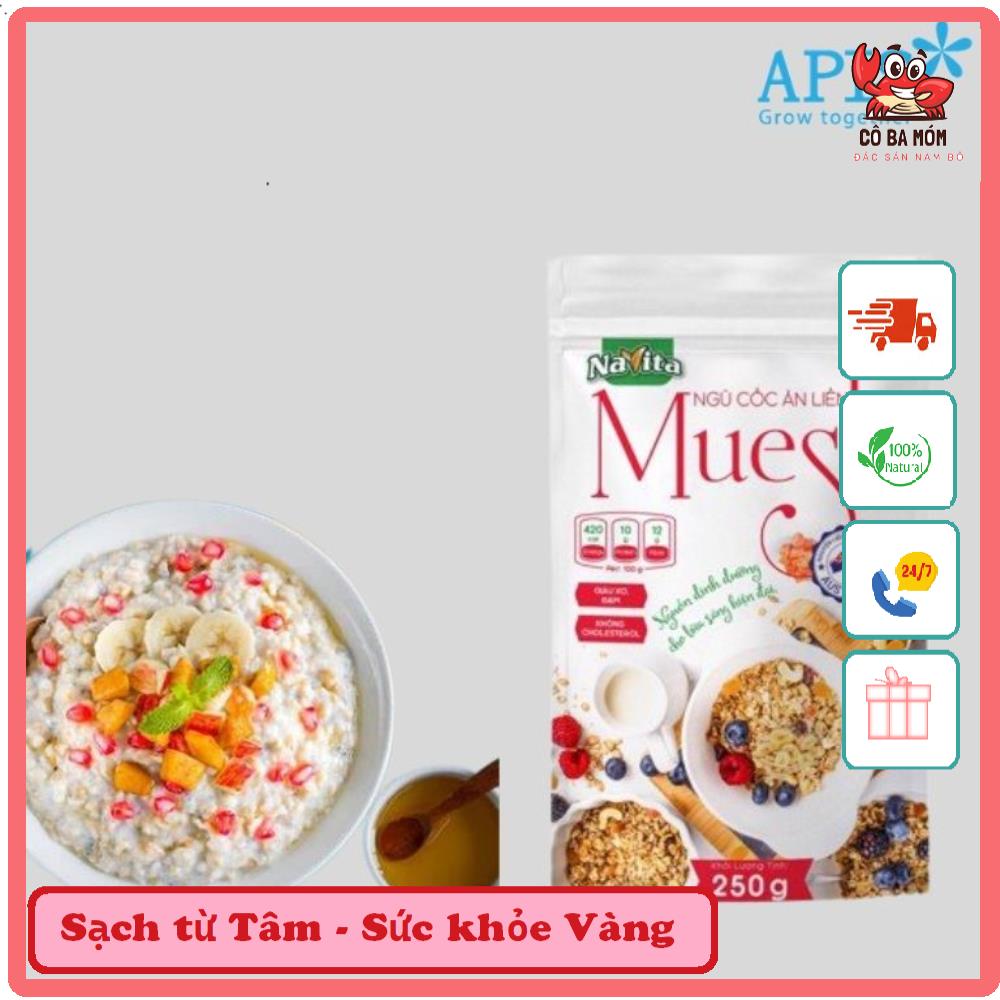 1 TÚI NGŨ CỐC MUESLI NAVITA 250G || CÔ BA MÓM - ĐẶC SẢN NAM BỘ
