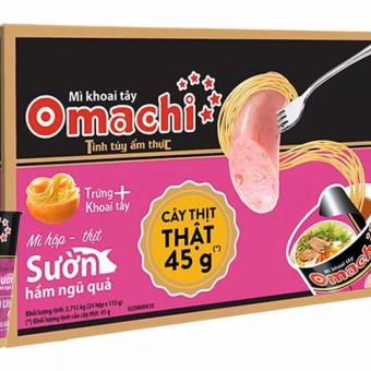 Mì Omachi ly có cây thịt thật 113gam(24 ly)