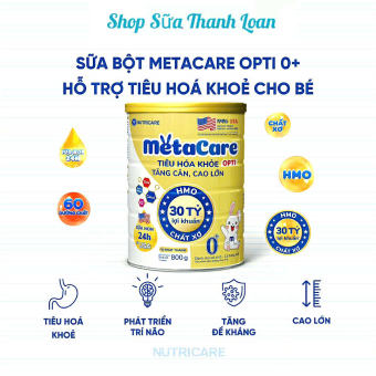 (Mẫu Mới) Sữa Bột Nutricare MetaCare Opti 0+  800g (Cho Trẻ Từ 0-12 Tháng).
