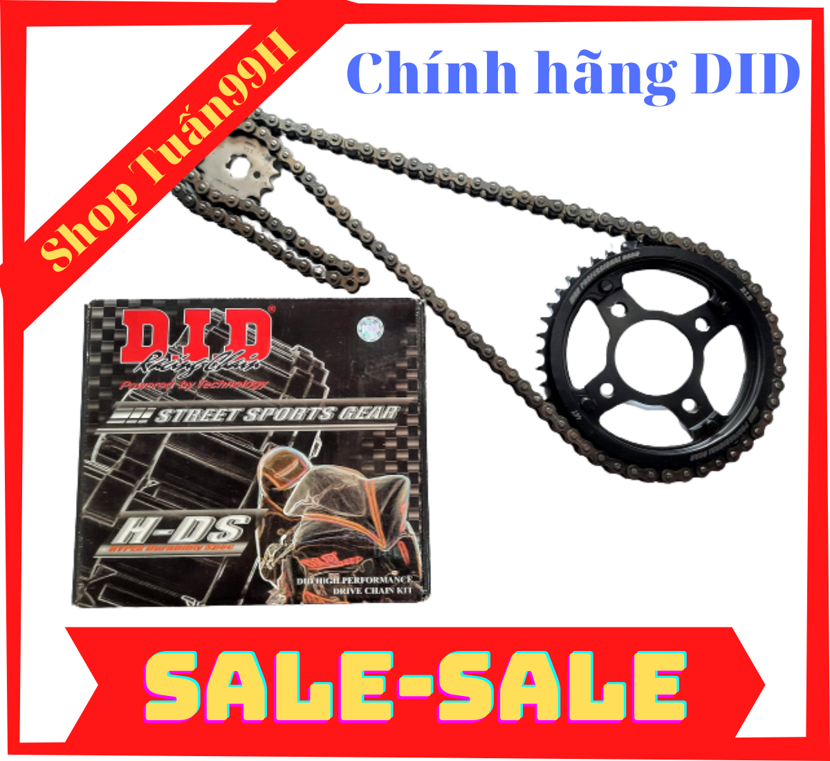Nhông sên dĩa chính hãng DID dành cho Winner 150 ( RS 150 )