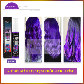 Chai Xịt Đổi Màu Tóc Tạm Thời Màu Tím Sevich 30ml/Hộp Huyền Bí, Quyến Rũ