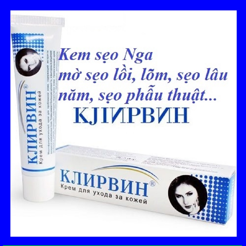 [SIÊU HOT] Kem mờ sẹo Klirvin Nga hết thâm mờ sẹo lồi sẹo rỗ sẹo do côn trùng đốt Gel tẩy nốt ruồi - Kem sẹo Nga