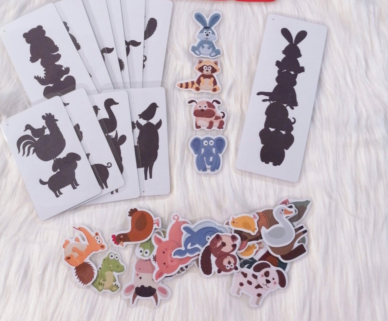 Trò chơi logic -Trò chơi tư duy - Nhìn bóng xếp hình - Học liệu Montessori