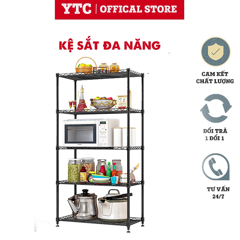 Kệ Sắt 4, 5 tầng đa năng nhà bếp, để sách siêu bền -K4T02
