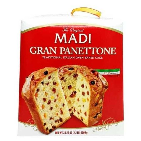 Bánh gato trái cây truyền thống Madi Gran Panettone của  Ý trọng lượng 1kg