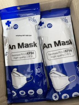 Túi 10 chiếc KHẨU TRANG KF94 4D LOẠI 1