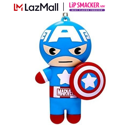 Lip Smacker - Son Siêu Anh Hùng Marvel – Đội trưởng Mỹ Captain America - Marvel Super Hero Captain America Lip Balm