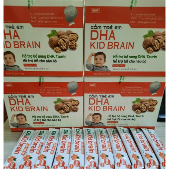 Cốm Trẻ Em DHA Kids Brain bổ não, tăng thị lực, tăng cường miễn dịch, óc chó, việt quất, hạnh nhân