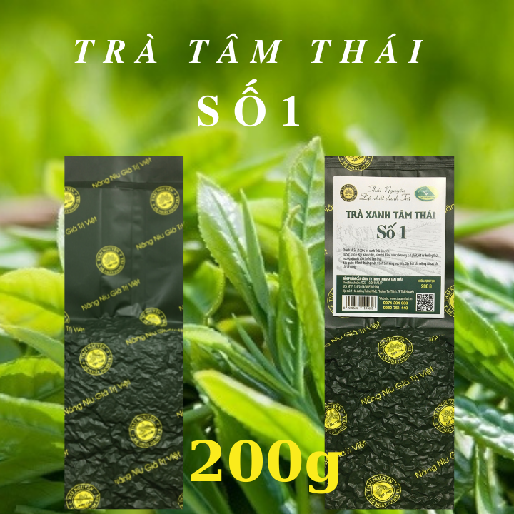 Trà thái nguyên đặc biệt 200g trà tâm thái số 1 trà nõn tân cương 200g