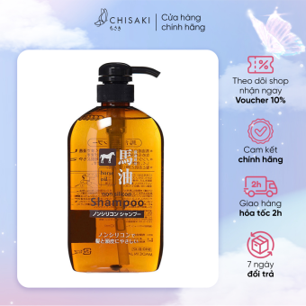 Dầu Gội Đầu Chiết Xuất Từ Dầu Ngựa Kumano Cosme Station 600Ml