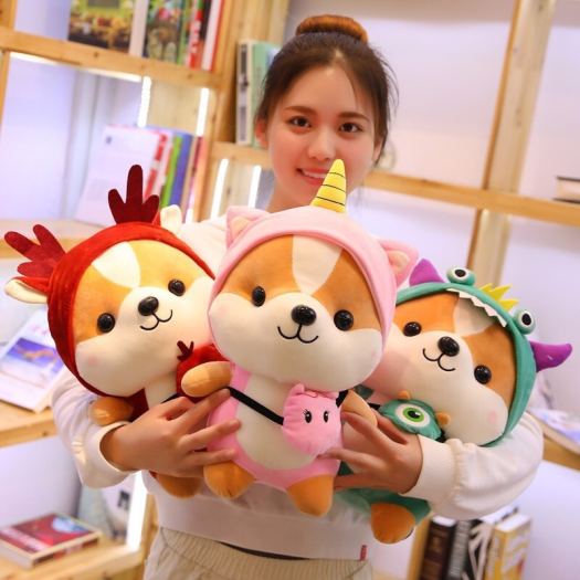 ✓▥ↂ Gấu bông đồ chơi mini cute thú nhồi bông con sóc nhỏ đeo túi đáng yêu