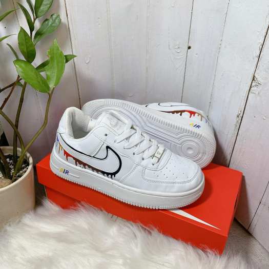 Giày Sneaker Trắng Force- Vảy Sơn Cực Chất Giày Thời Trang Cặp Đôi Nam Nữ [ Full Box]