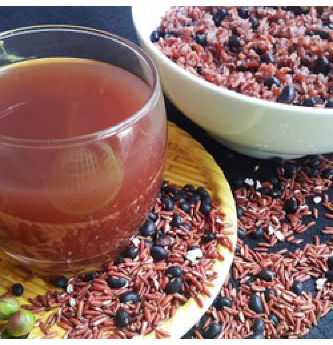 Trà gạo lứt đậu đen 500g - giảm cân, thải độc, thanh lọc cơ thể trống lão hóa