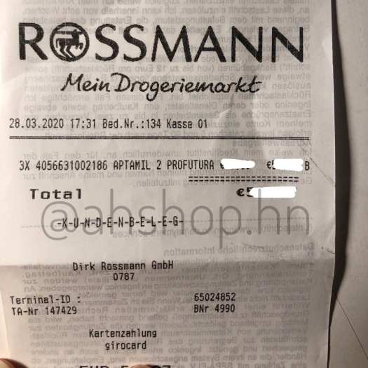 Sữa Aptamil Đức - Hộp bạc số 2 800g (6-10m)