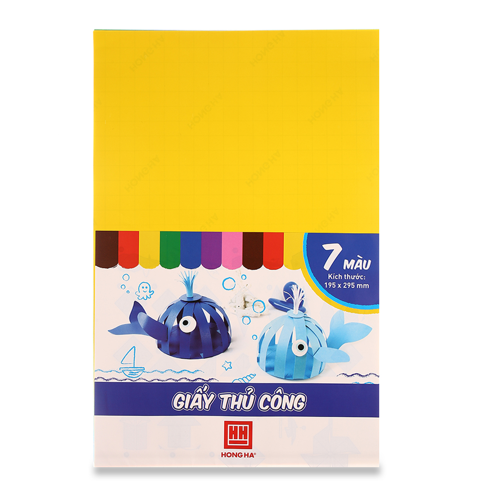 Giấy thủ công 7 màu hồng hà 3485