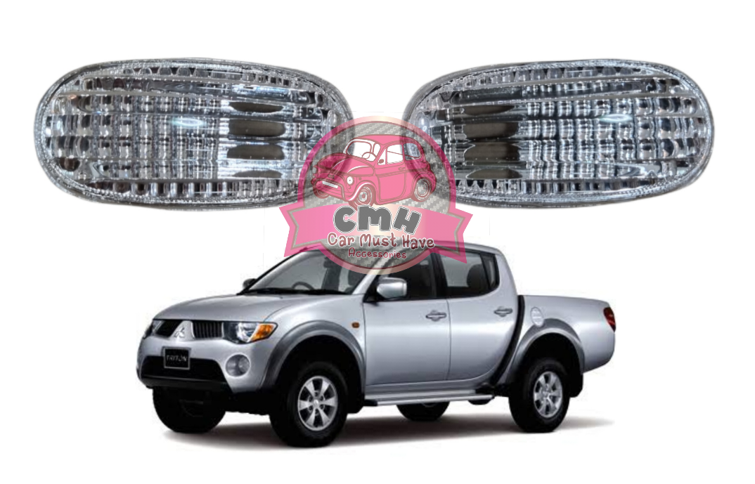 Turn Signal Lights, Side Turn Signals, Side Lights, Diamond, White, Orange, Depo Diamond Clear Crystal Side Light Mitsubishi Triton, Mitsubishi Triton 2005 - 2014 ราคา 99 บาท*ส่งฟรี