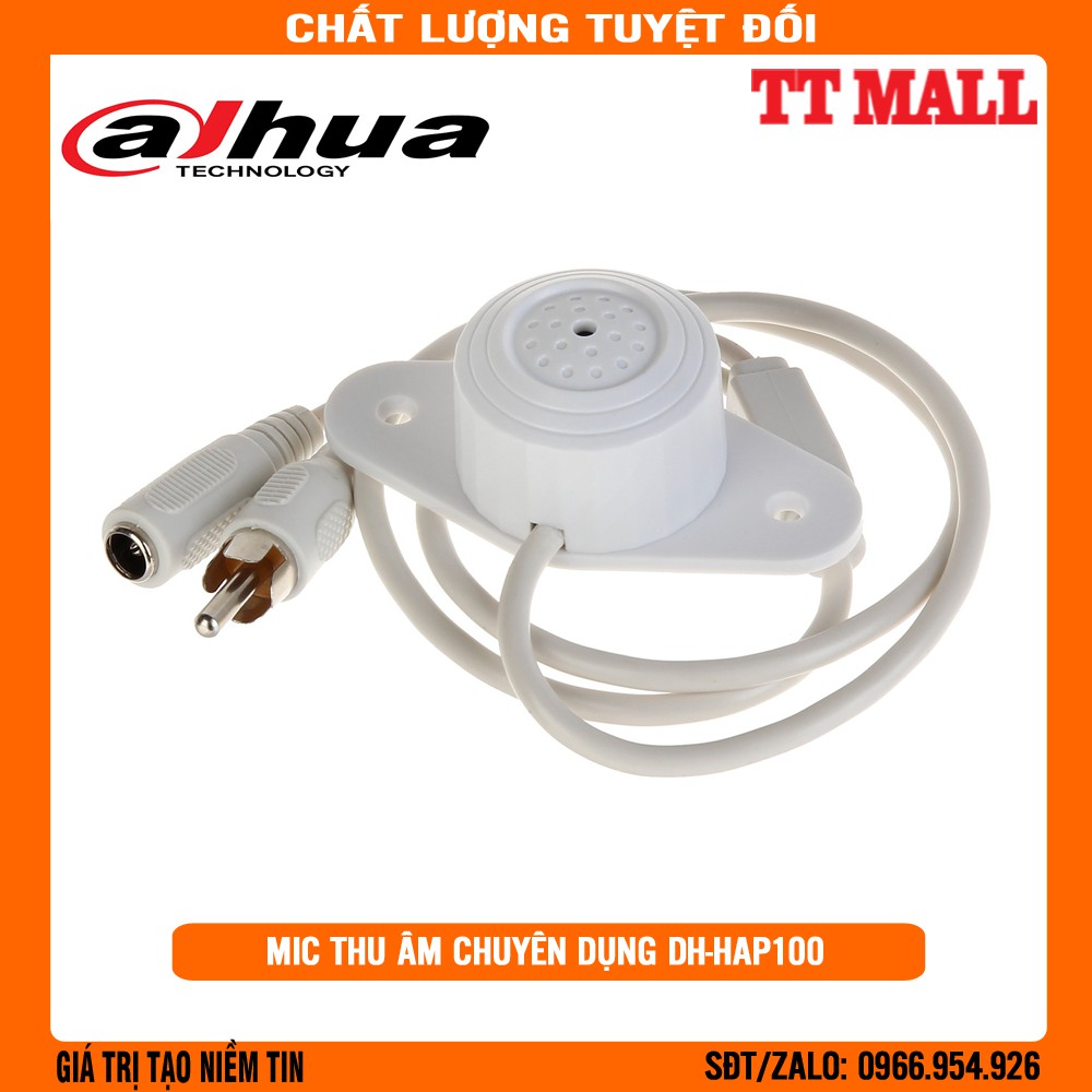 Mic thu âm cho camera dahua dh- hap100 chống sét và sốc nguồn - siêu nhạy gắn vào chạy
