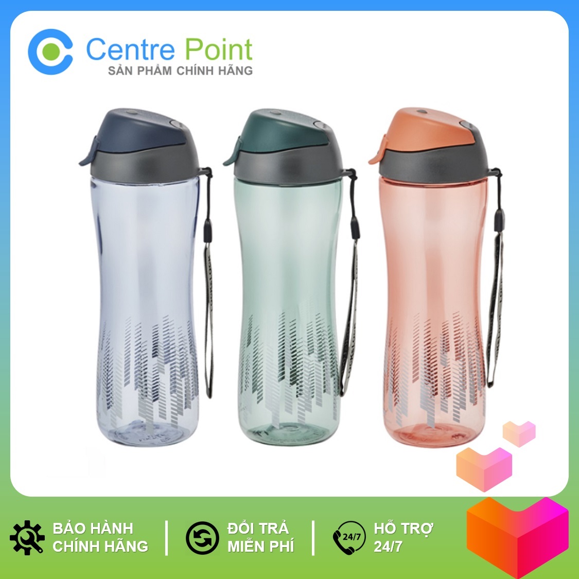 Bình đựng nước cao cấp Lock&Lock nhựa tritan ABF639N 650ml