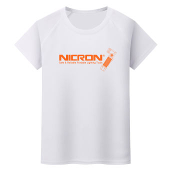 Nicron T-shirt orange small logo with B74e pattern