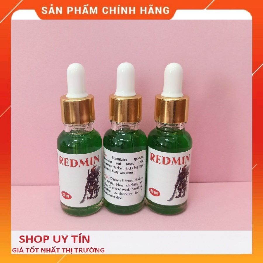 REDMIN XANH CAO CẤP 20ML - CUNG CẤP VITAMIN  VÀ KHOÁNG CHẤT GIÚP TĂNG THỂ LỰC, TĂNG BO ĐÁ