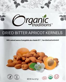 Nhân hạt mơ đắng hữu cơ - Organic Traditions - 227g