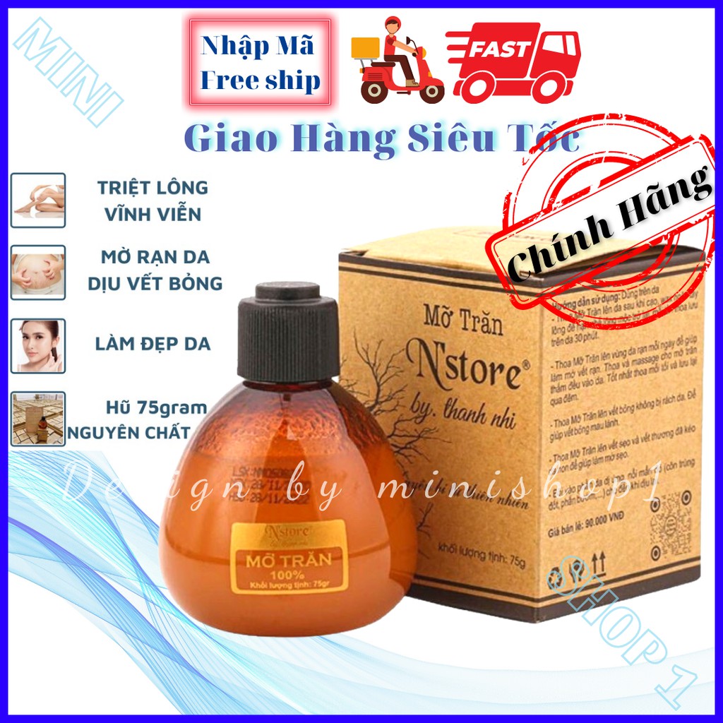 MỠ TRĂN N STORE NGUYÊN CHẤT 100% TRIỆT LÔNG VĨNH VIỄN AN TOÀN HIỆU QUẢ