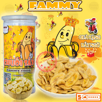 Chuối sấy giòn 250g FAMMY, đồ ăn vặt Đà Lạt vừa rẻ vừa ngon