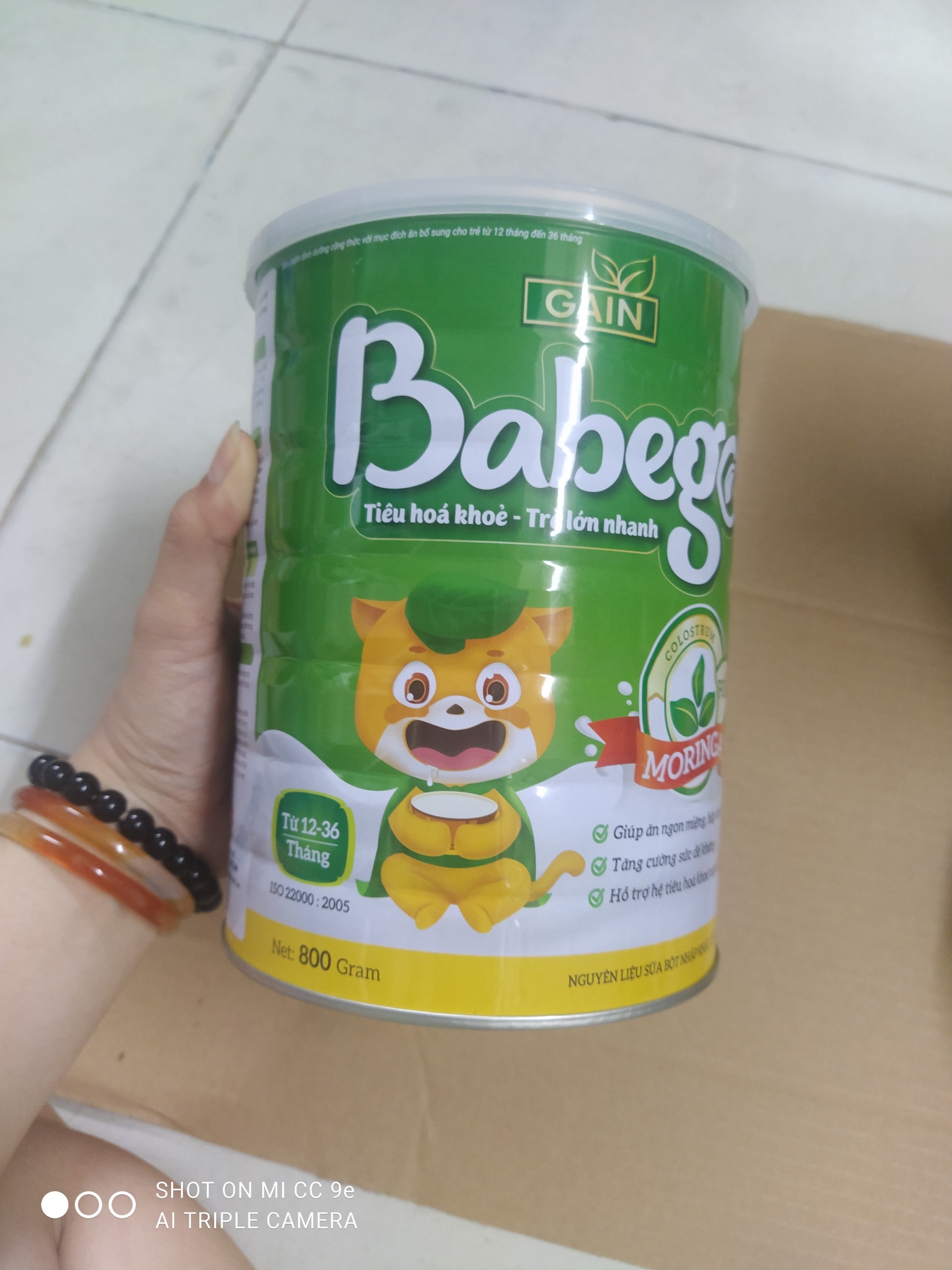 Hot sữa chùm ngây babego 800 gram 12-36 tháng