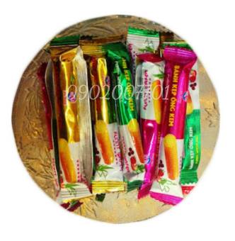 Sỉ Thùng 5Kg Bánh Kẹp Ống Kem Liên Hưng Thơm Ngon-Đồ ăn Vặt-bánh kẹo tết-tết