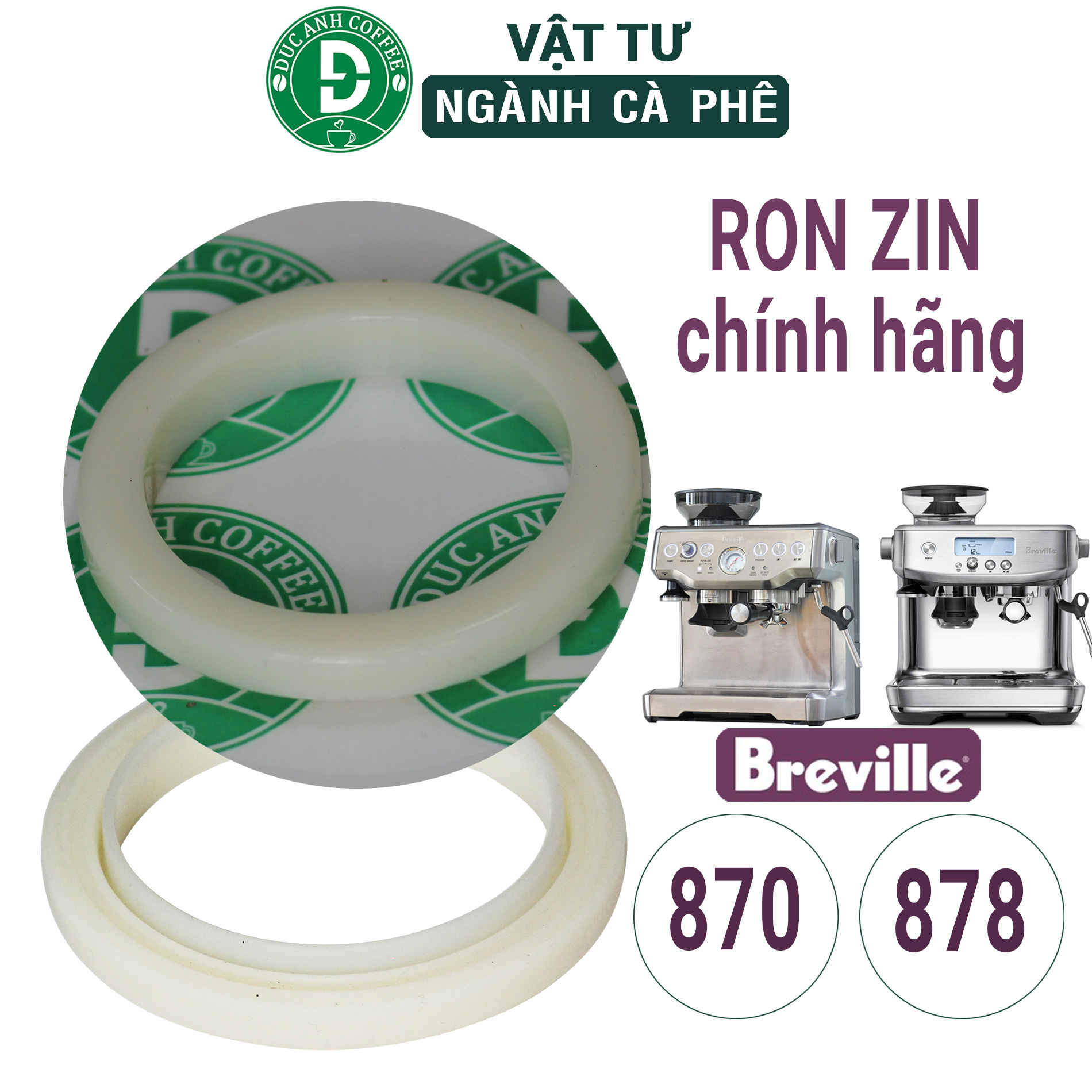 Ron cao su họng group máy pha cà phê breville 870 / 878 / 880 xin chính hãng - duc anh coffee