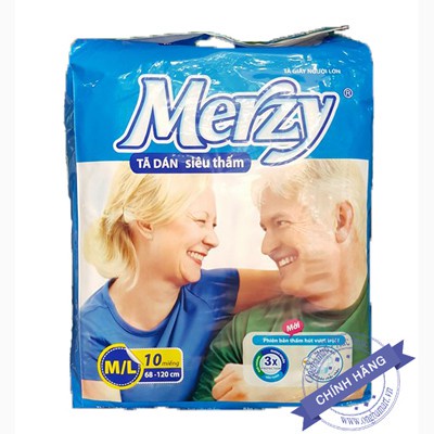 Bỉm tã dán Merzy dành cho người già size M-L, hàng chất lượng cao