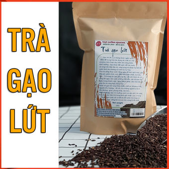 Trà gạo lứt (1KG) Gạo lứt đỏ vụ 6 tháng rang củi theo phương pháp thực dưỡng Ohsawa