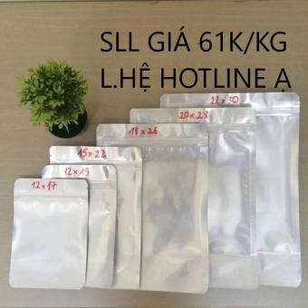 1Kg Túi Zip Đáy Đứng 1 Mặt Bạc, 1 Mặt Trong Đựng Thực Phẩm Chất Lượng Loại 1, Khóa Zip Chắc Chắn, Thiết Kế Thông Minh Tiện Dụng, Nhiều Size - Bao Bì Hải Hà