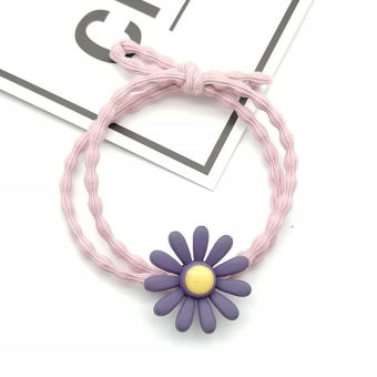 Dây cột tóc hoa cúc siêu xinh, dây thun buộc tóc cho nữ Hàn Quốc hot trend (giao màu ngẫu nhiên) Garin