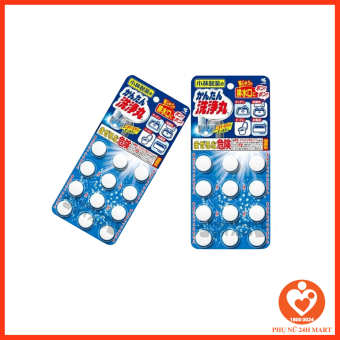Viên Thông Tắc Bồn Cầu Cống Nước Bồn Rửa Kobayashi Nhật Bản vỉ 12 viên