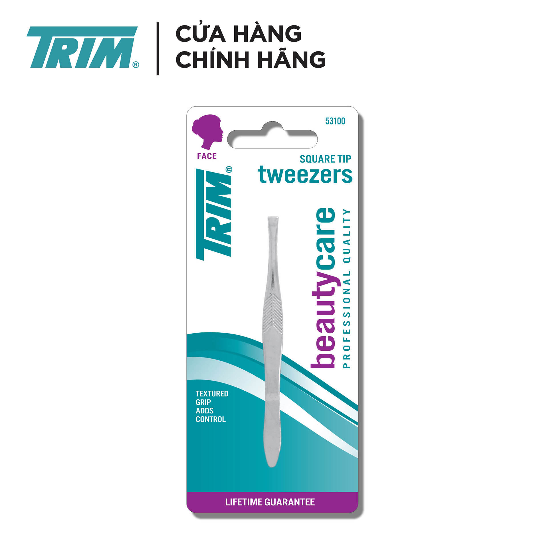 Nhíp nhổ lông mày cao cấp Trim Thương hiệu Mỹ - Hàng tặng không bán