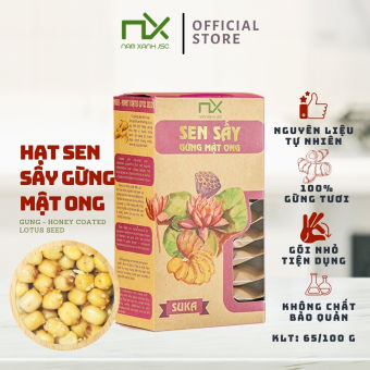 Hạt sen sấy gừng mật ong Nam Xanh 65g