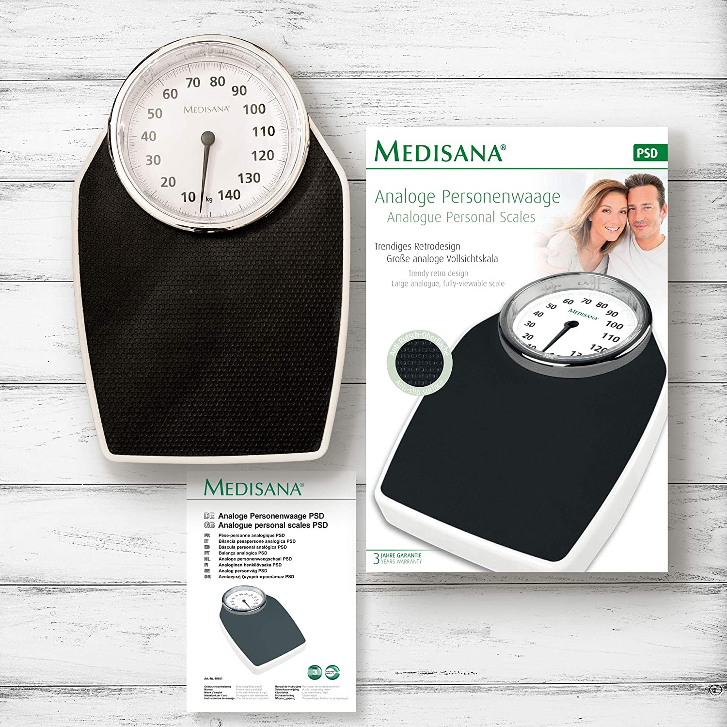 Cân sức khoẻ cơ học medisana psd 40461, không dùng pin