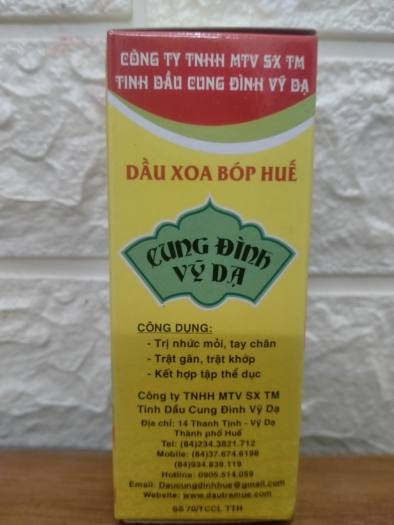 Dầu massage Huế cung đình vỹ dạ ( xoa bóp 60ml )